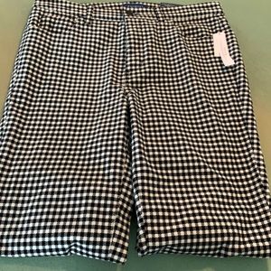 Talbots high waist straight pants - gingham
